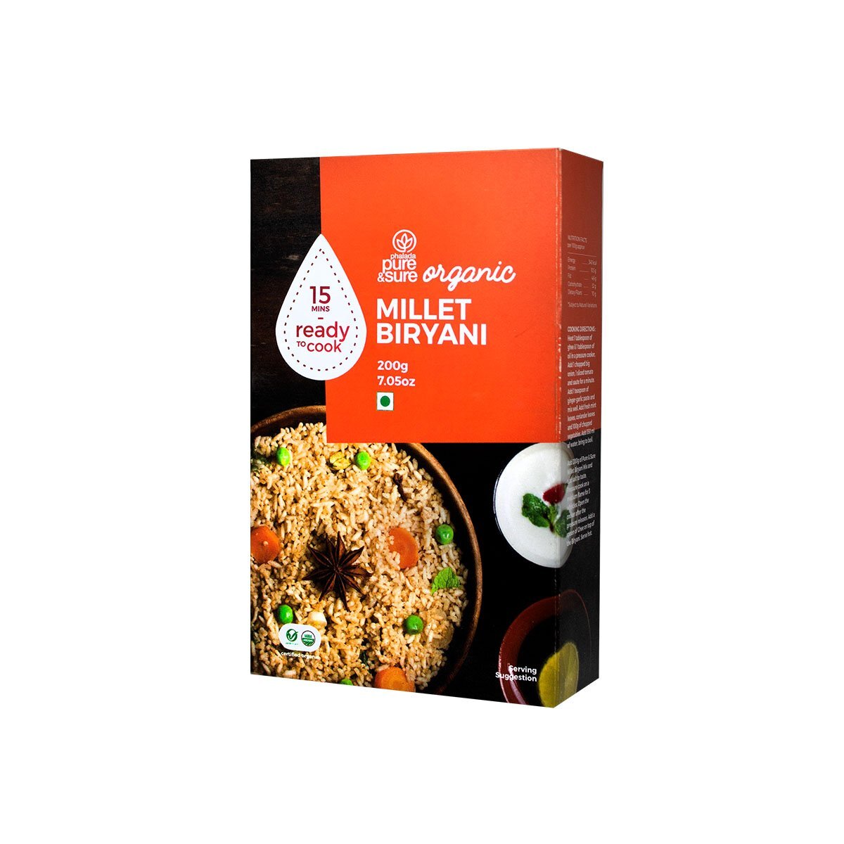 Organic Millet Biryani 200gm Box